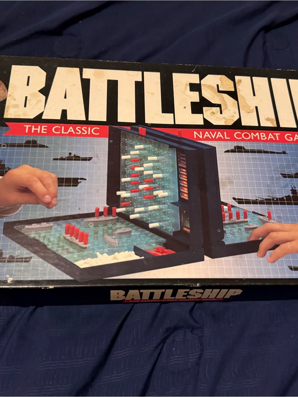Vintage Battleship the Classic Naval Combat Game Milton Bradley 1990 Complete